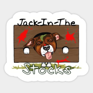 Jack In The Stocks Sticker